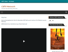 Tablet Screenshot of cbtvnetwork.com